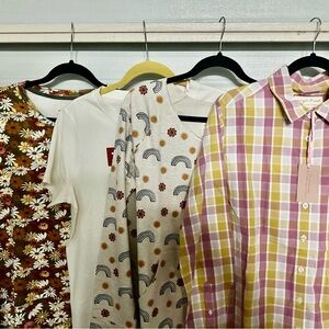 Evys Tree LOT of 4 Various Tops Shirts NEW W TAGS Large Discontinued LOOK